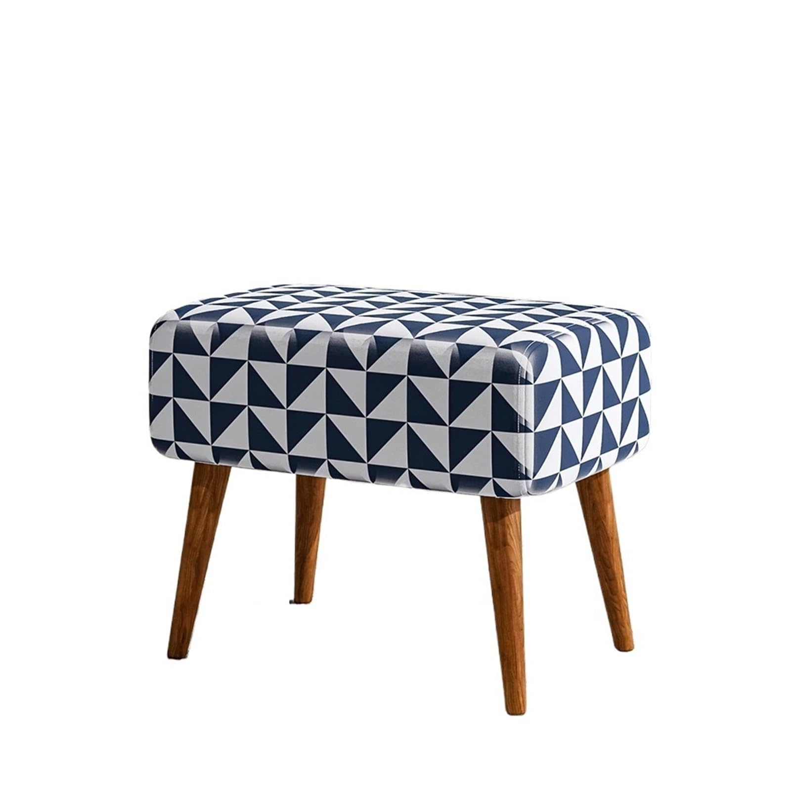 Tabouret repose-pieds bleu jambes lourdes avec pieds noyer ergonomiques