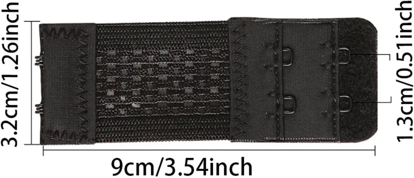 40PCS/set 2Rows 2Hooks Bra Extender for Women's Elastic Bra Extension Strap Hook Clasp Expander