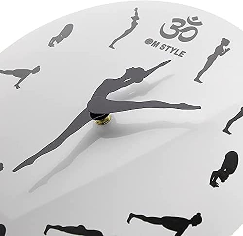 Miniatura 2 de Modern Wall Clock Creative Ballerina Dancer Clock Yoga Healthy Sports Silhouette Wall Clock Unique Iconic Clock Modern Indoor Home Decor