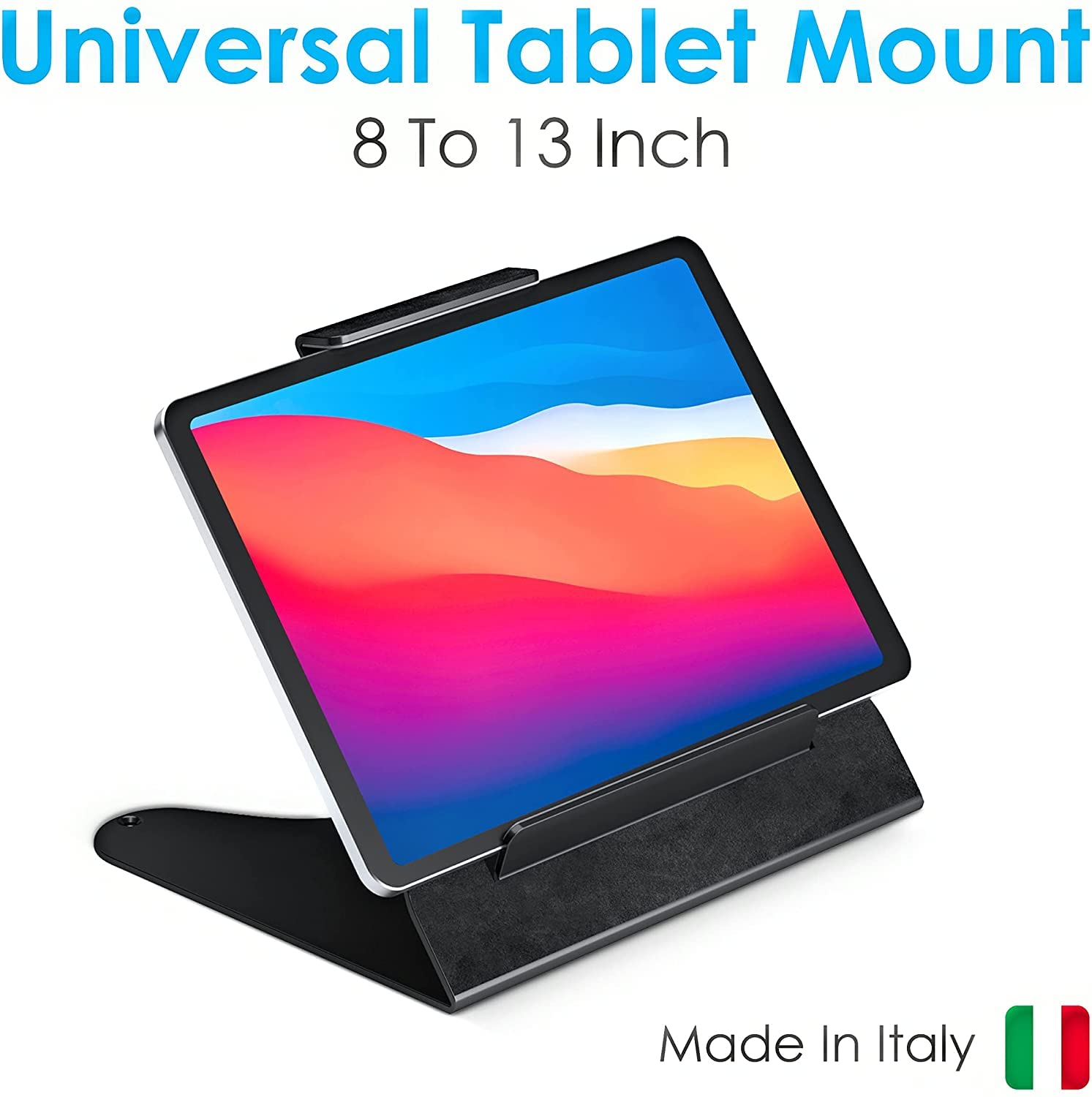 Supporto Tablet Universale Regolabile da 8 a 13'' per iPad Pro 2024, Air, Mini, Samsung Galaxy Tab 10 e Altri - Punto Cassa Stand Dock (Nero)