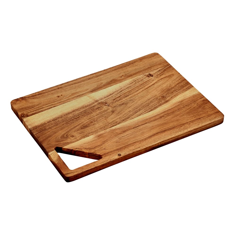 KESPER Chopping Board, Material: Acacia Wood, Dimensions: 35.5 x 25.5 x 1.5 cm, Colour: Brown, 29141