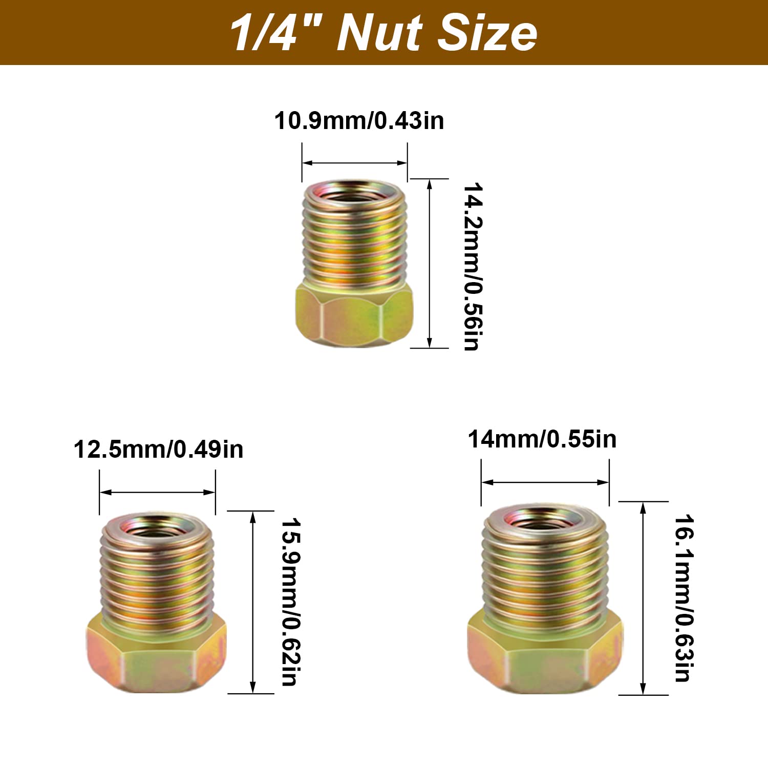 35pc Universal Brake Line Fitting Kit For Inverted Flares On 3/16 - View #4