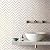 Tile Generation NBG-4 Herringbone White and Gold Metal Stainless Steel Polished Marble Tile (1 Sheet)