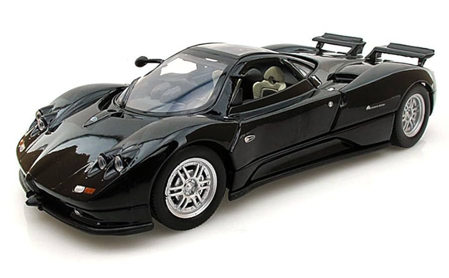 Pagani Zonda C12 1/24 ダイキャストモデルMOTOR MAX Pagani Zonda C12 Black 1/24 Diecast Car Model by Motormax