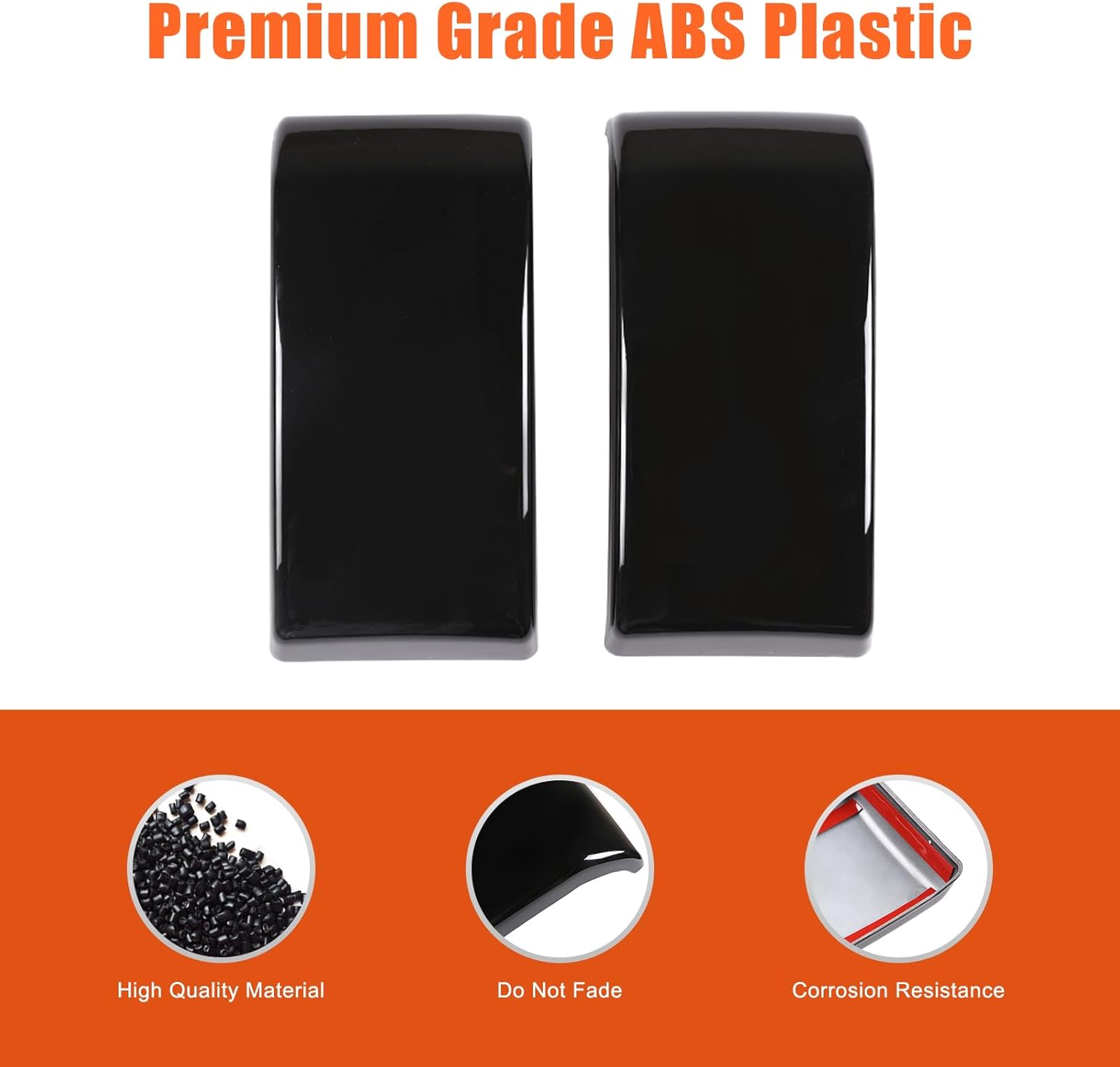 Rear Bumper Cover Trim Compatible with Mercedes Benz G Class W463 G350 G400 G55 G63 2019 2020 Rear Bumper Protector Guard Scratch Resistant Collision Protection Accessories (Glossy Black)