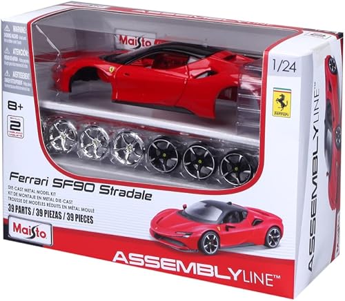 Miniatura 3 de Maisto Ferrari SF90 STRADALE - Kit de auto fundido a presión, escala 1:24, diseños y colores surtidos