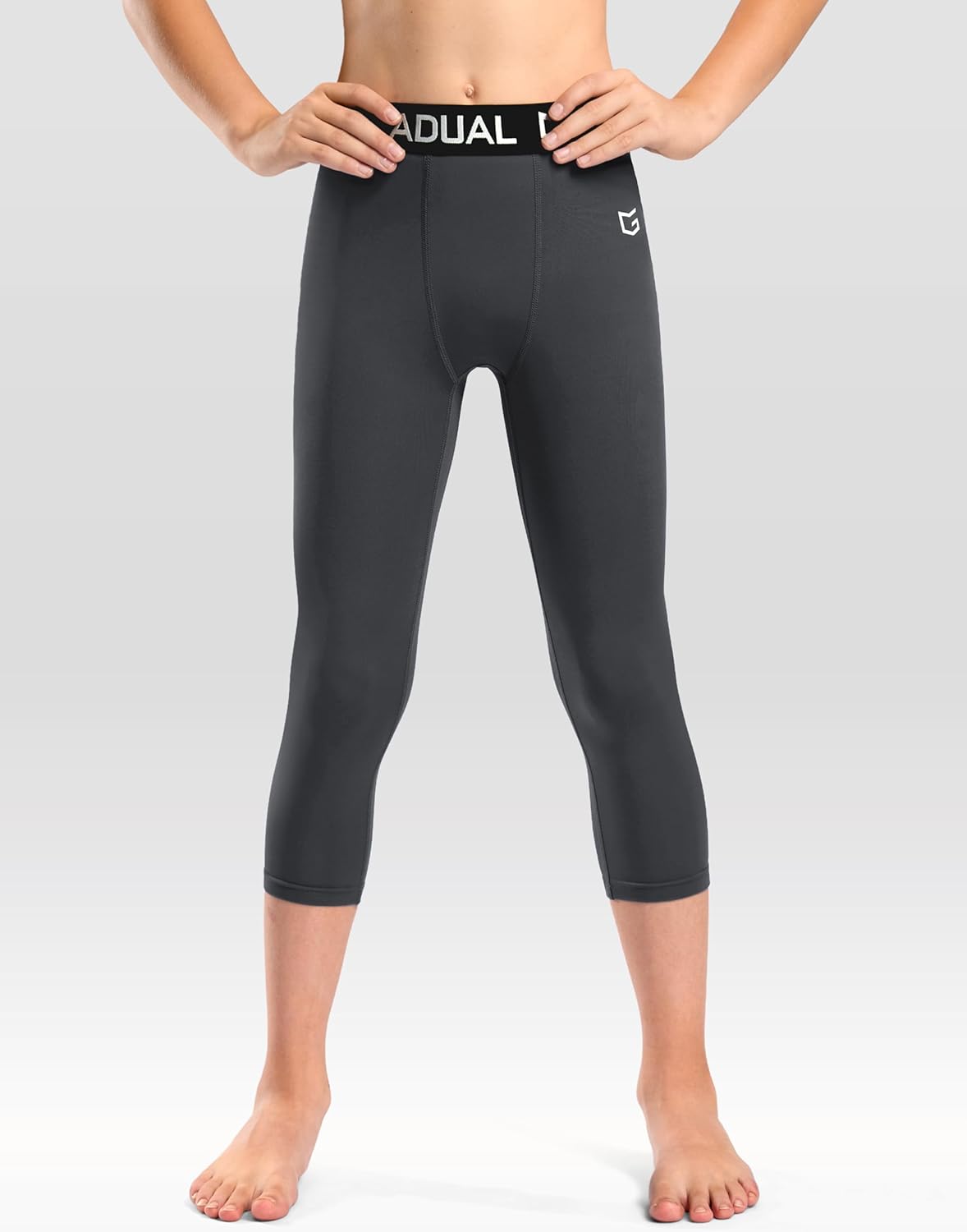 G Gradual Boys Compression Leggings Quick Dry Youth Basketball Football Pants Base Layer Sports Tights for Boys - Image 2