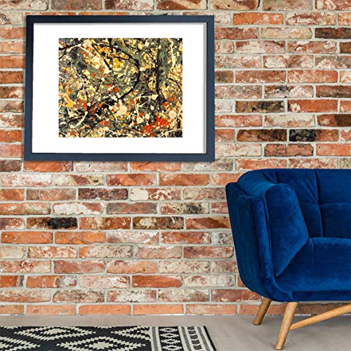 Jackson Pollock Numéro 8 1949 Giclée d'Art Mat avec Cadre Prestige - 2