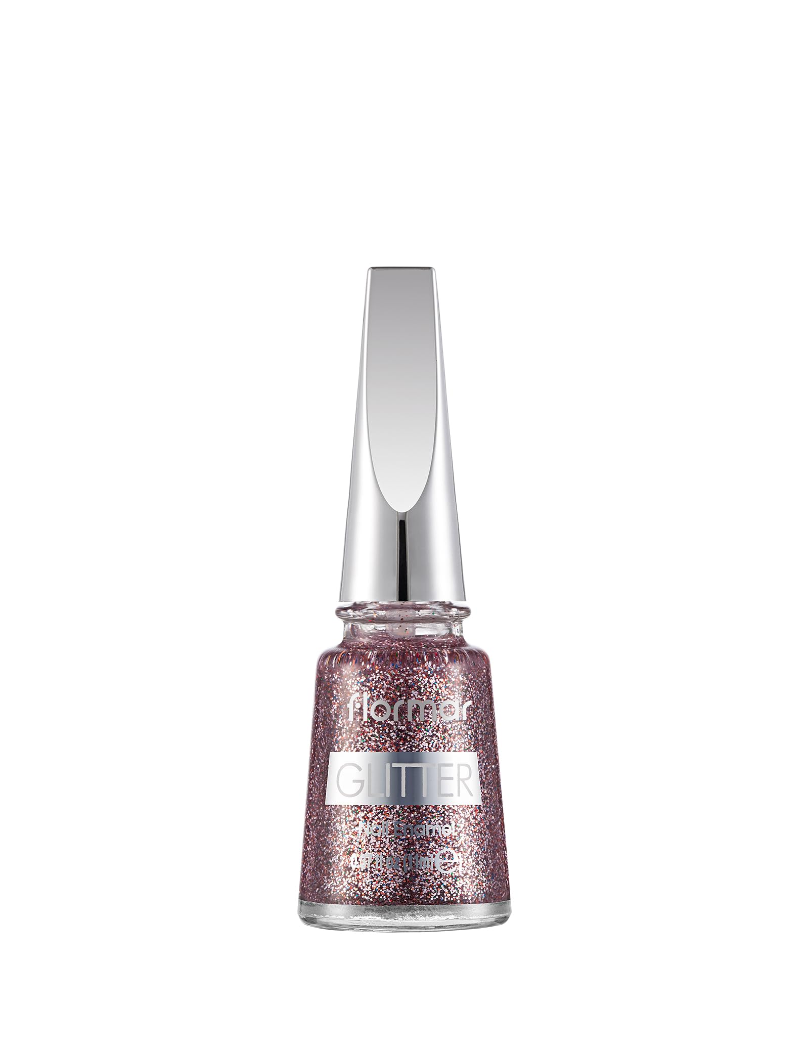 Oje - Glitter Nail Enamel FGL39 Red in Silver 34000006-FGL39 One Size