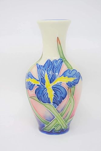 Old Tupton Ware Iris Vase 4 1270 Hand Made And Painted Tube Lined Pottery