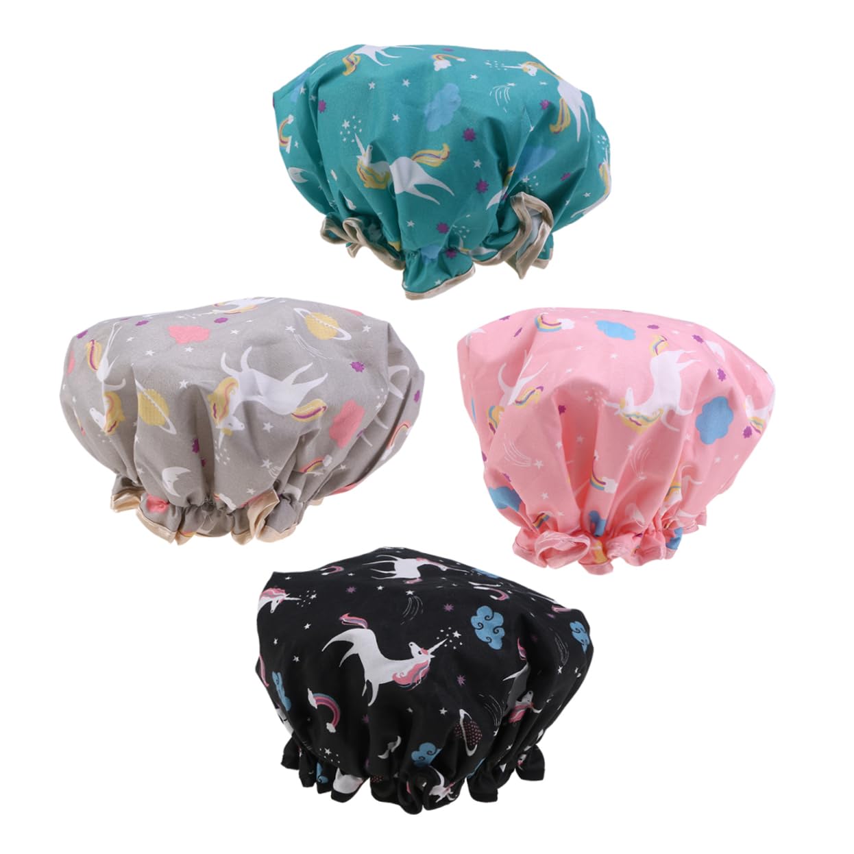 Beavorty 12 Piezas Gorro De Baño Mujer De Ducha Gorro Elástico De Las Mujeres A Prueba De Polvo Gorro De Ducha