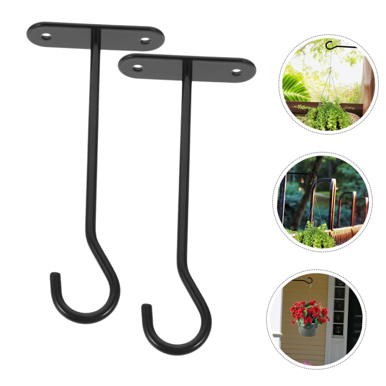 POPETPOP 10 Ensembles Crochet pour Pot De Fleurs Suspendu Cintre pour Plantes Pots D'intérieur pour Plantes Crochet De Plafond Crochets pour Accrocher Pots De Fleurs Le Fer Mural Décorer