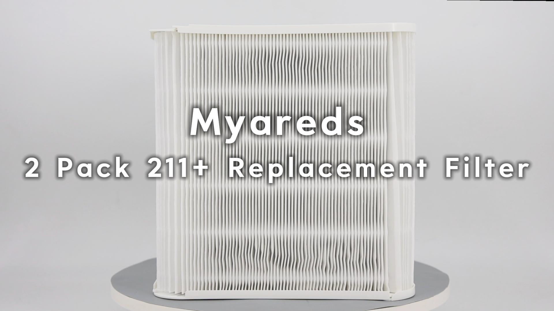 Image of 211+ Replacement Filter Compatible with Blue Pure 211+ Air Purifier | 2 Stage Filtration System of High-Efficiency Filter and Activated Carbon Filter, Removes Particles & Odors, 1 Pack