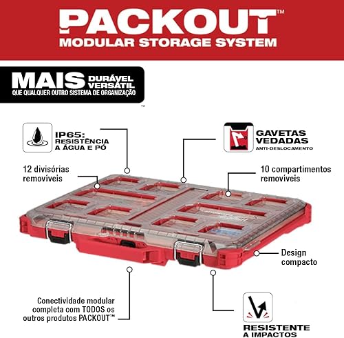 Miniatura 5 de Milwaukee 48-22-8431 PACKOUT Organizador de perfil bajo