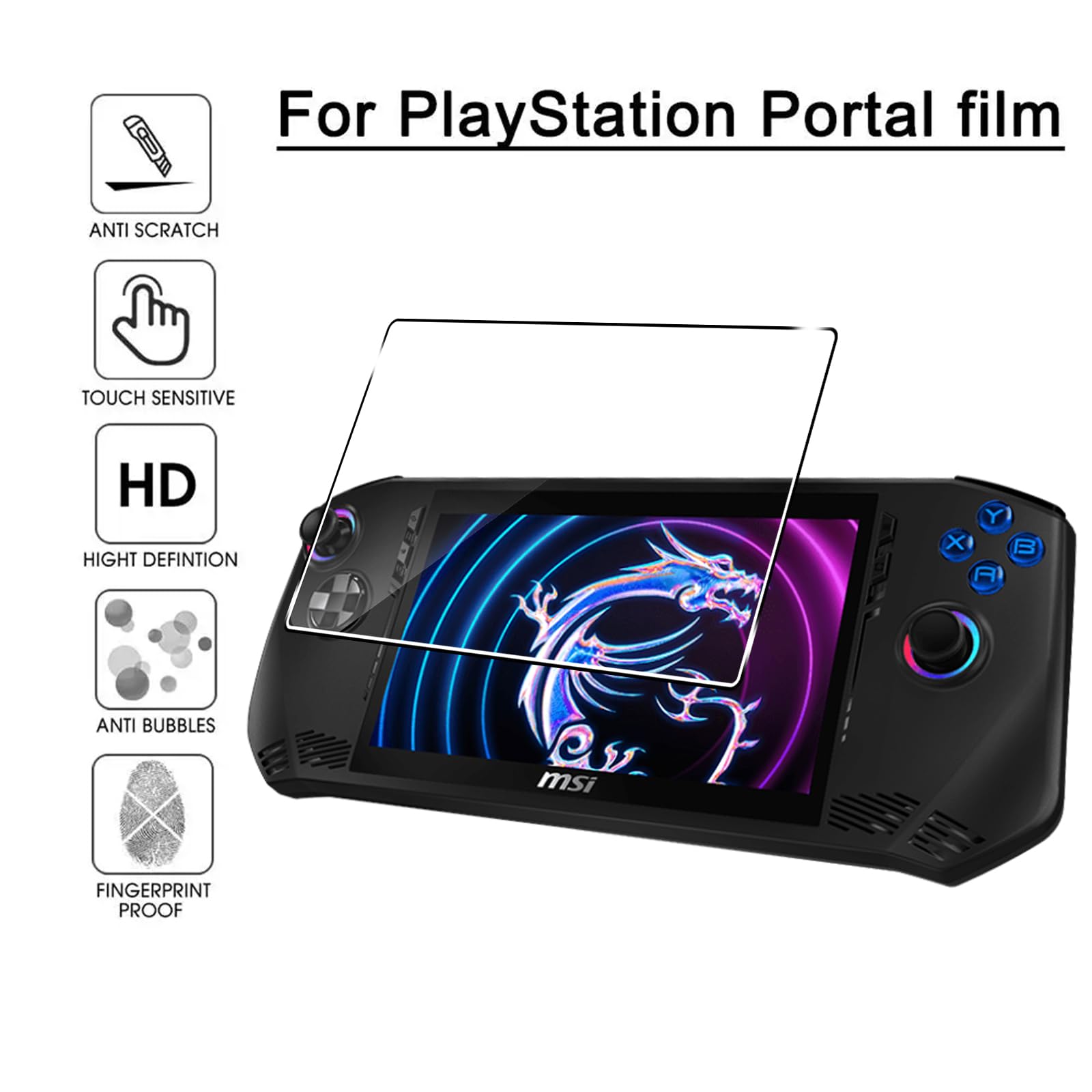 MEMELOKA Vetro Temperato per ASUS ROG Xbox Ally X/ROG Xbox Ally/MSI Claw, 2 Pezzi [Anti-Impronta][Senza Bolle] Durezza 9H Antigraffio HD Pellicola Protettiva