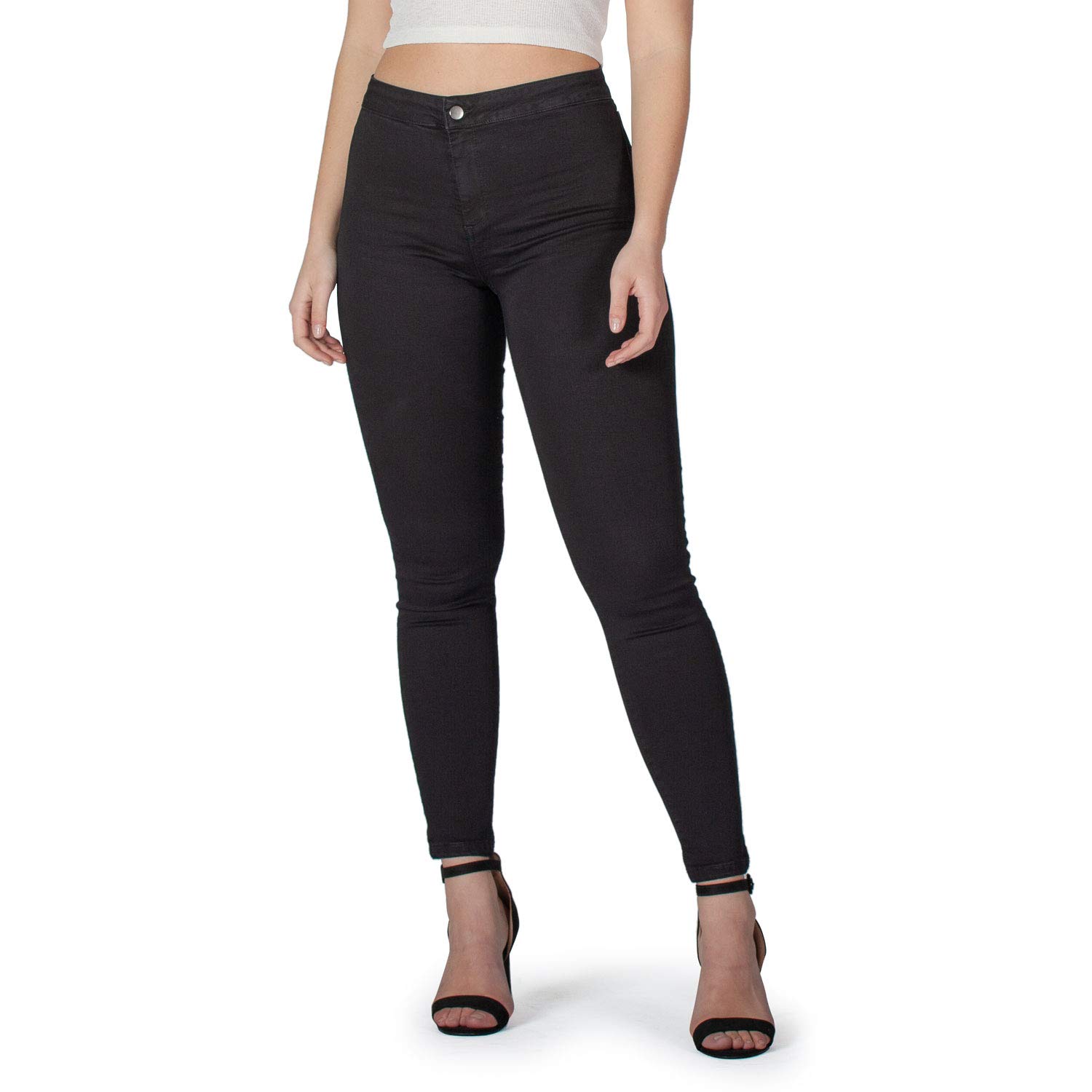 MAMAJEANS Jeggings Donna a Vita Alta, Jeans Comodo in Cotone Ultra Elasticizzato, Skinny Fit - Made in Italy