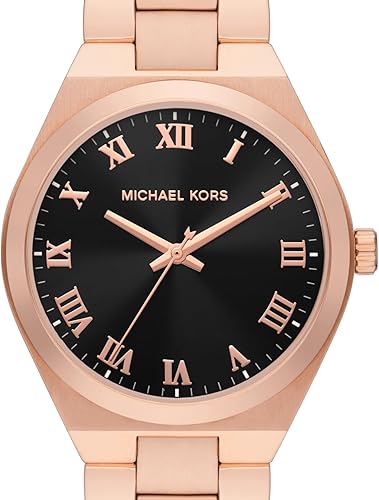 Miniatura 4 de Michael Kors Lennox- Reloj de acero inoxidable con tres manecillas