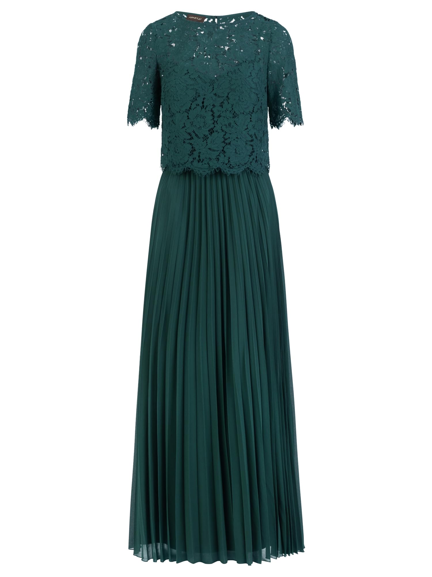 APART Abendkleid mit Spitzenjacke mit Spitzenoberteil und Plisseerock,