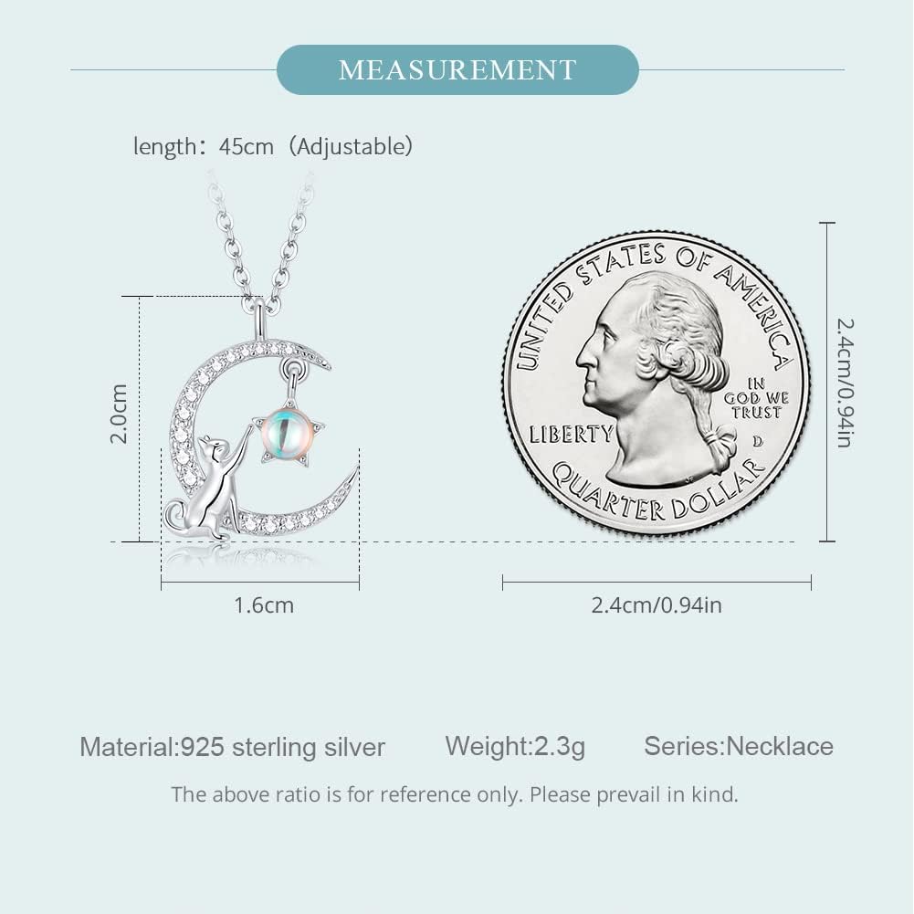 MUNDELL 925 Sterling Silver Cute Dachshund Pendant Necklaces Cat Animal Necklaces for Women Fine Jewelry - Image 5