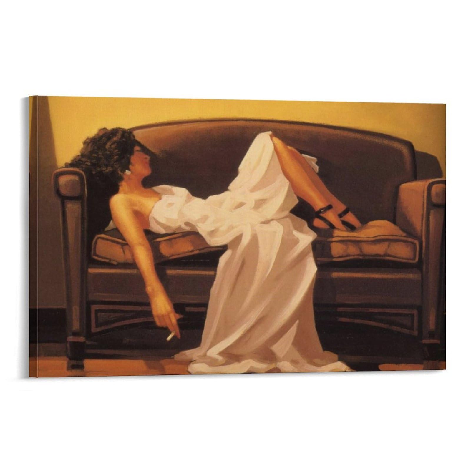 At The End of The Thrill by jack_vettriano Wall Art Prints Poster Canvas Painting Poster Wall Art Decorative Picture Prints Modern Decor 12x18inch(30x45cm)