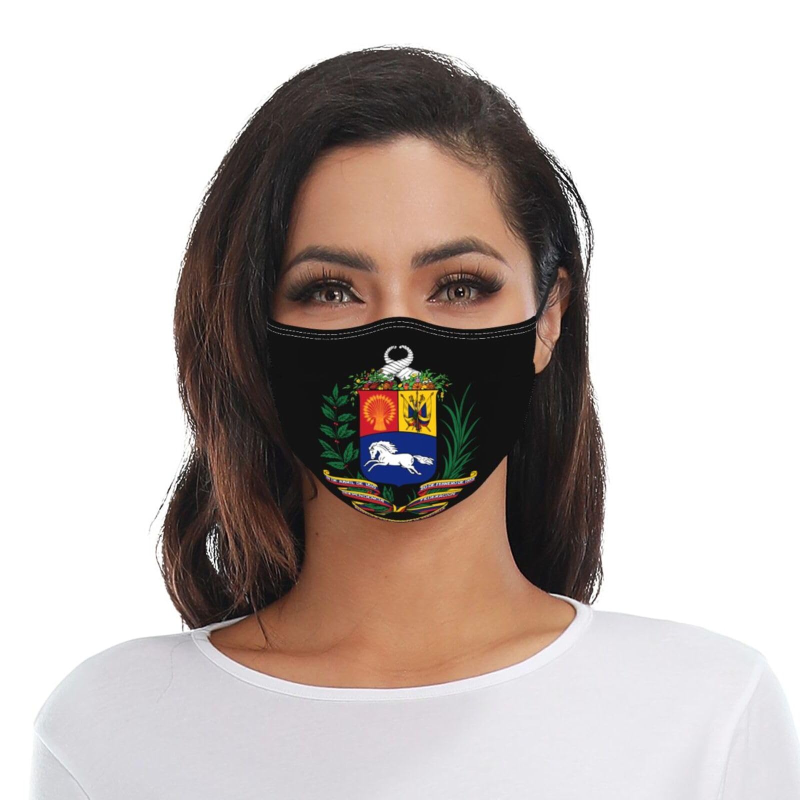 Coat of Arms of Venezuela Adult Dust Mask Adjustable Dust Face with 2 Filter5746