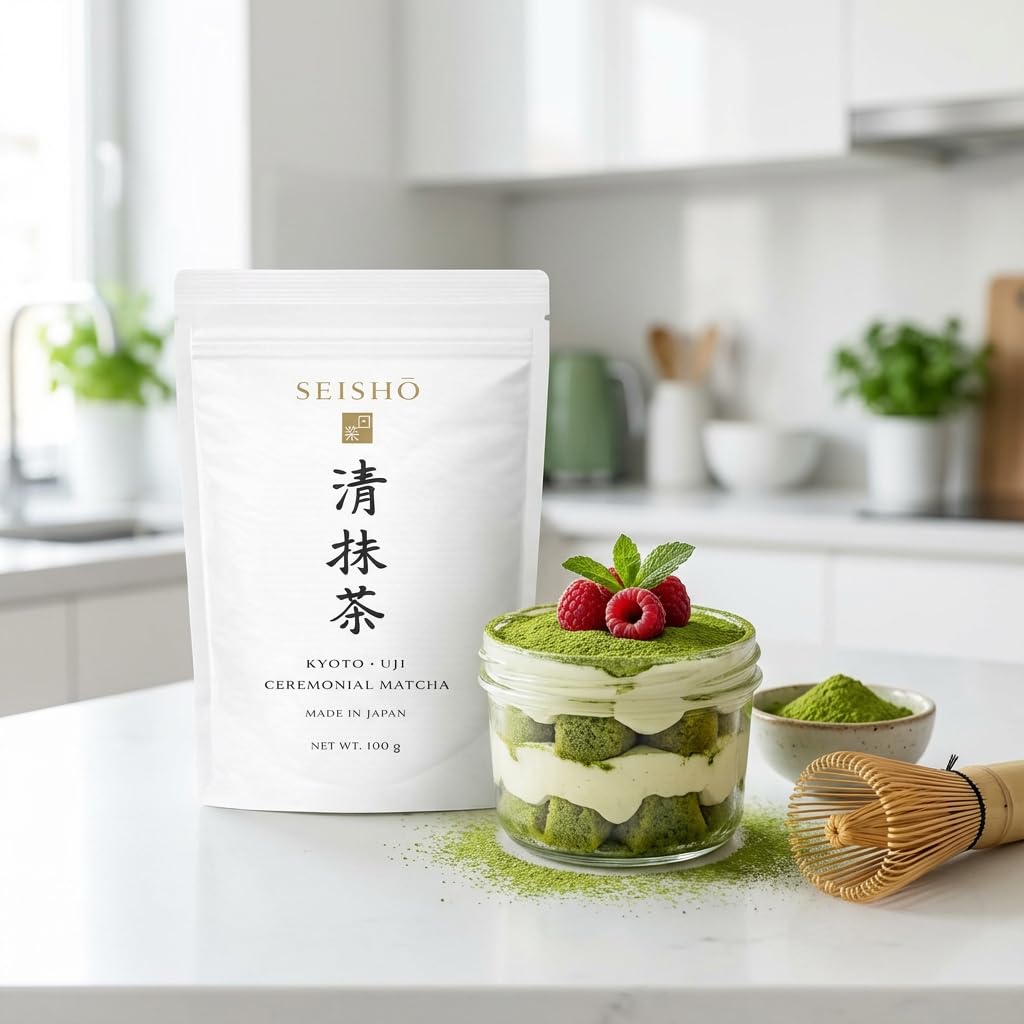 Matcha Society Ceremonial Matcha – 200 g Reines Matcha Pulver aus Japan – Ceremonial Grade Grüntee aus Uji, Kyoto – Fein Gemahlen – Laborgeprüft