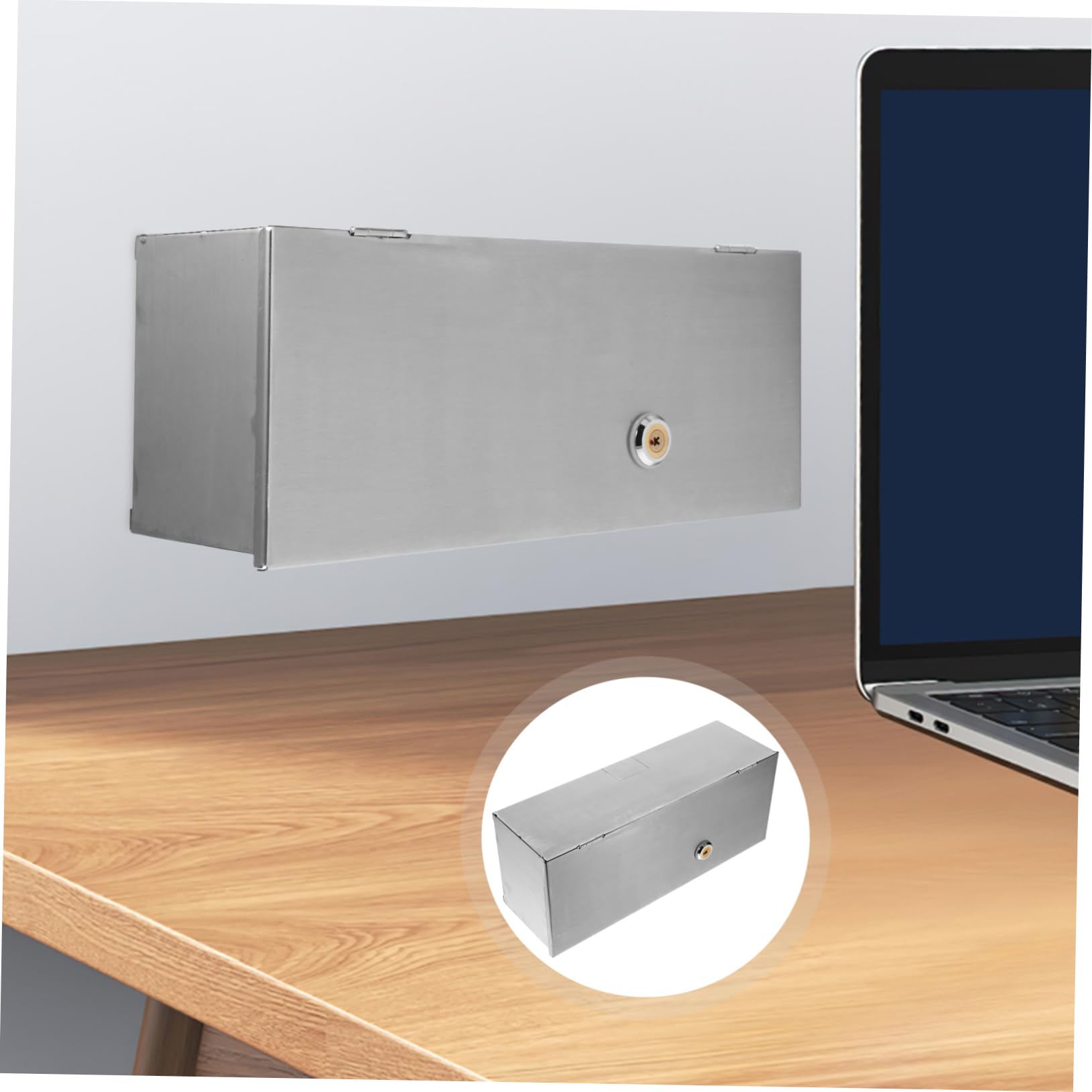 Caja Protectora Antirrobo para Enchufes de Acero Inoxidable Tipo 86