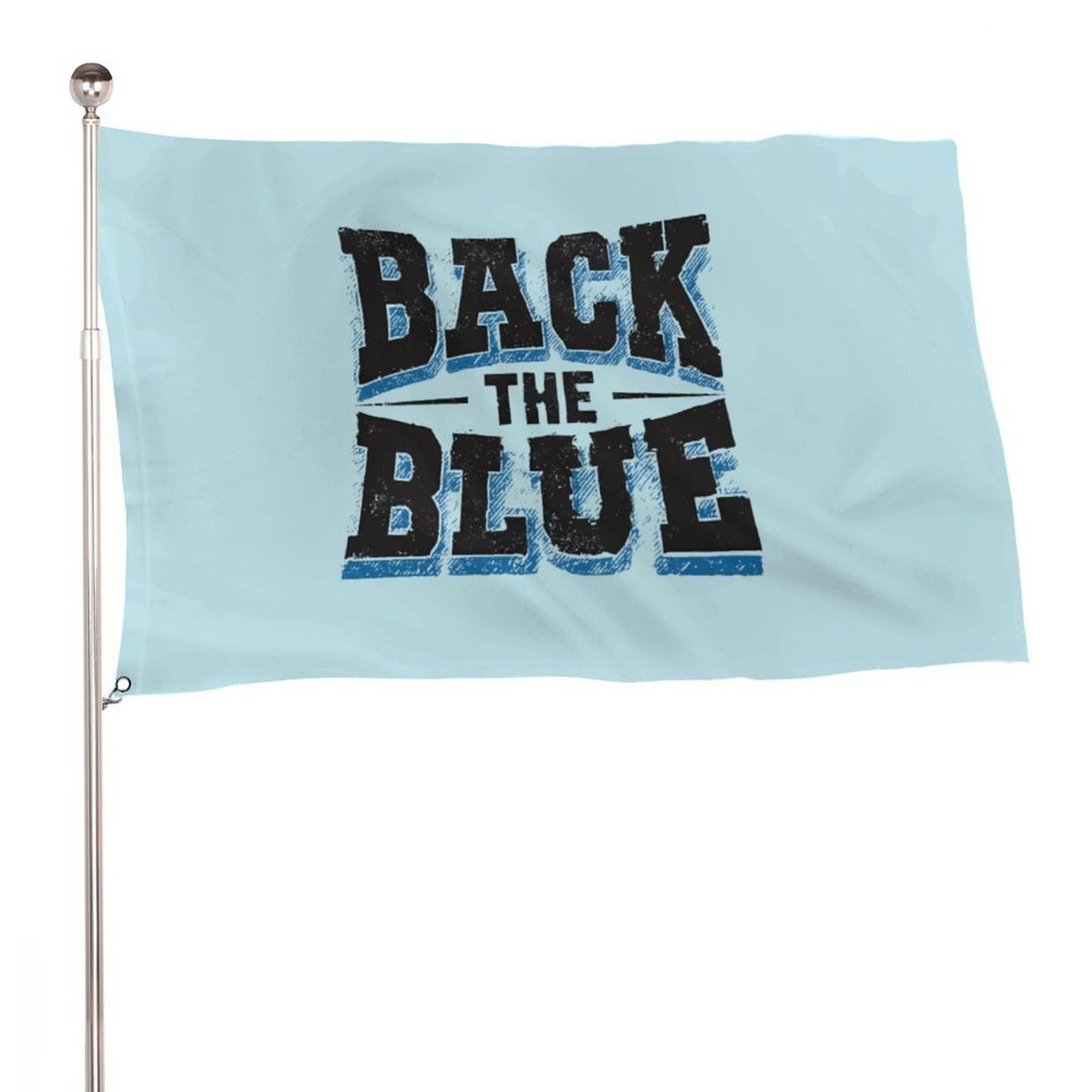 Bandera decorativa Back The Blue de jardín y banderas de recuerdos personalizadas para patio