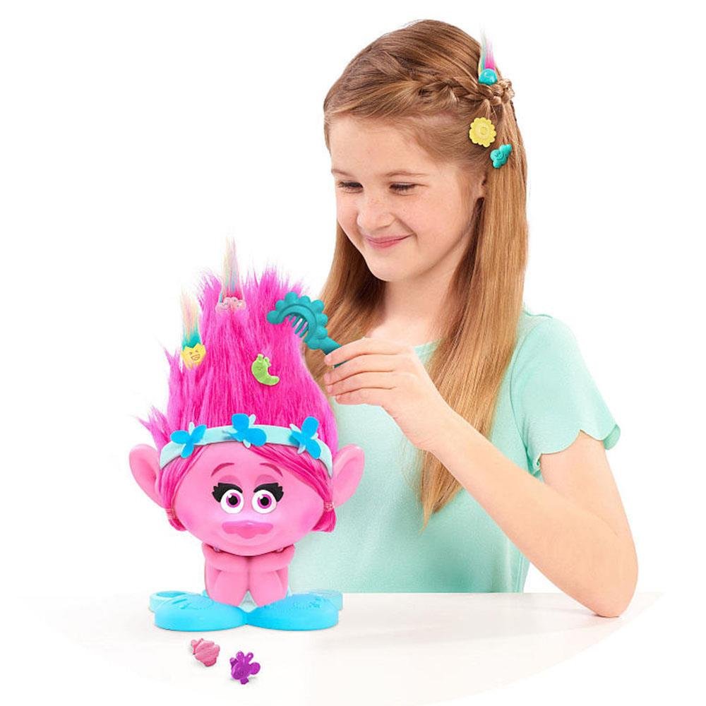 Giochi Preziosi - Trolls Testa con Capelli per Acconciature