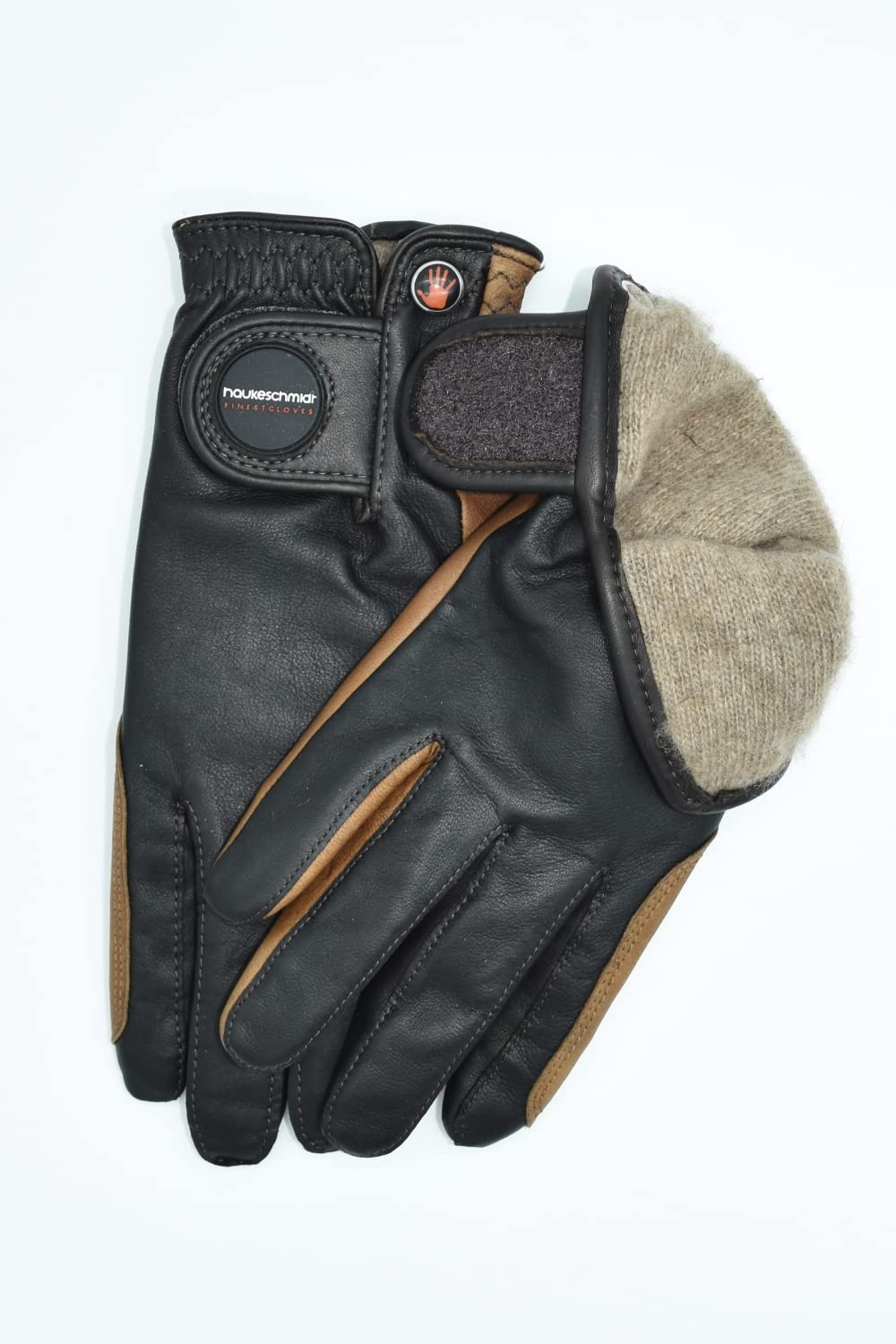 haukeschmidt Guantes de hípica unisex, talla 6,5, color marrón claro