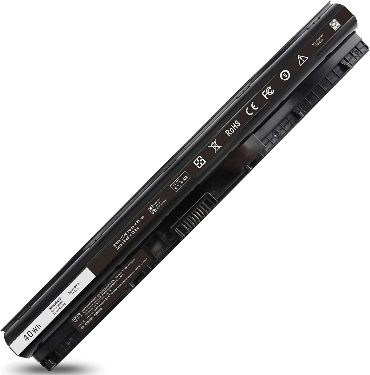 M5Y1K Laptop Battery for Dell Inspiron 40Wh 14.8V, 14 15 17 3000 5000 Series, 5558 5559 3521 453-BBBR 3452 3451 3458N 3567 5755 5758 5759, Vostro 3458 3558, 6YFVW VN3N0 GXVJ3 W6D4J HD4J0 4WY7C 78V9D