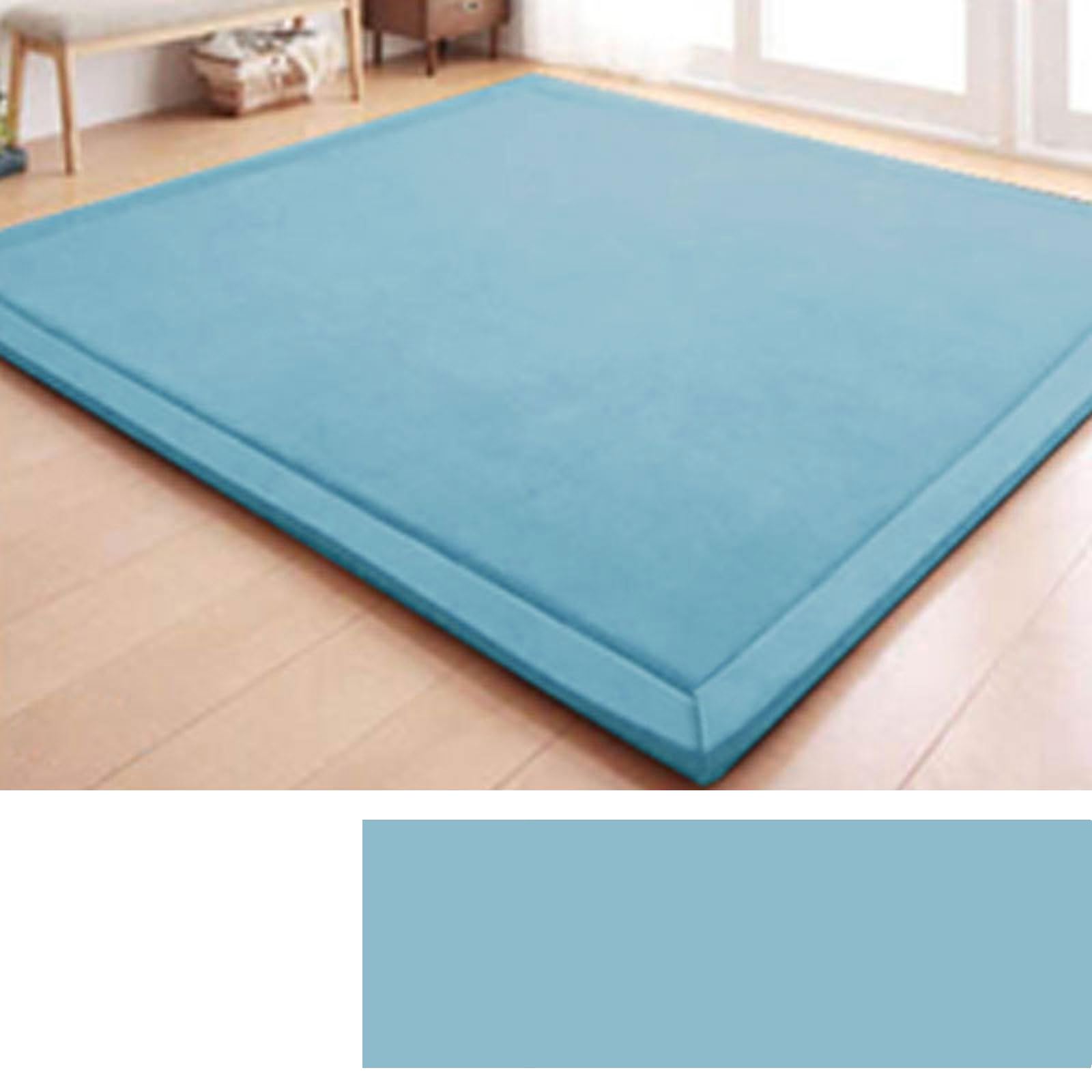 DSSHENGDS Coral Velvet Kids Rug,Bedroom crawling mat，Washable for Living Room Bedroom Dining Room,Modern Washable Soft Mat, Perfect Carpets for Yoga2cm-H- 150 * 300cm