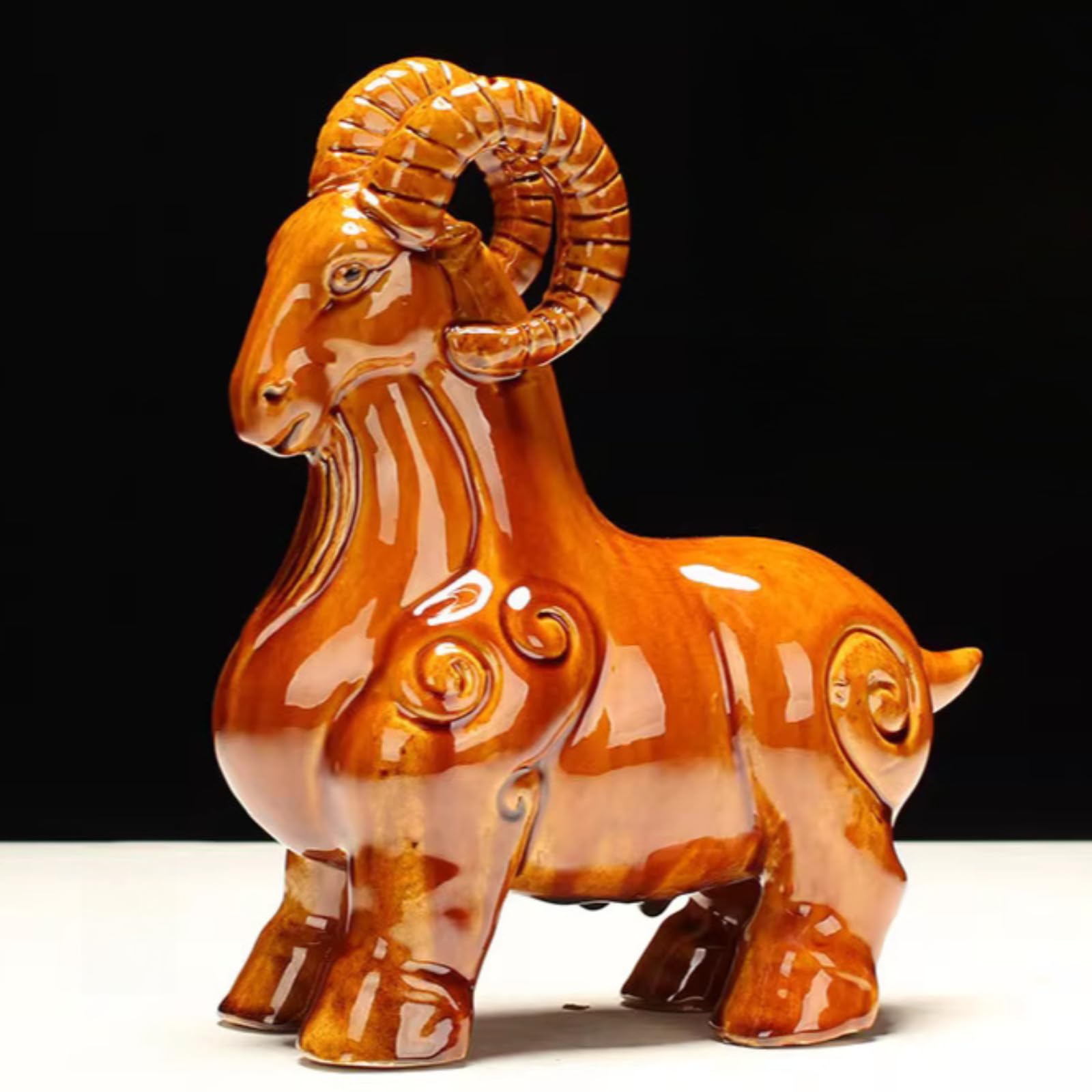 Laozi Riding Ox Statue Cypress Wood Taoist Desktop Sculpture Decor 10.3cm