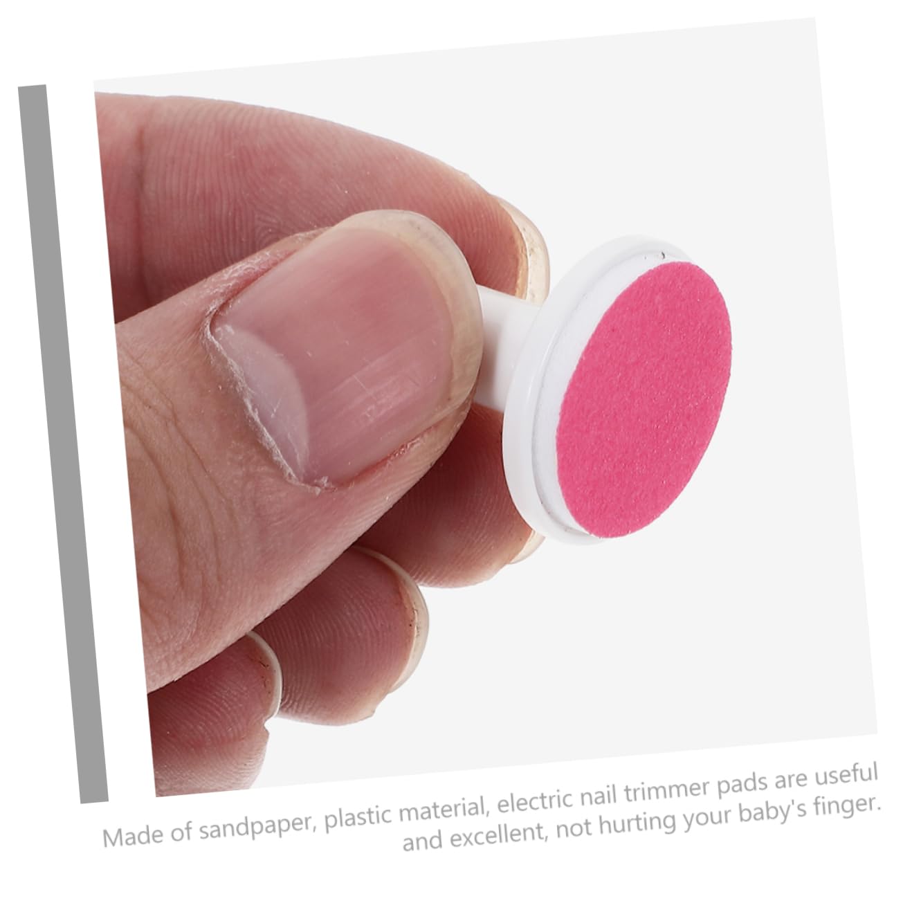 HAPINARY 24pcs Electric Nail File Pads for Baby Nail Grinder Replacement Pads for Trimmer Cuticle Drill Bits