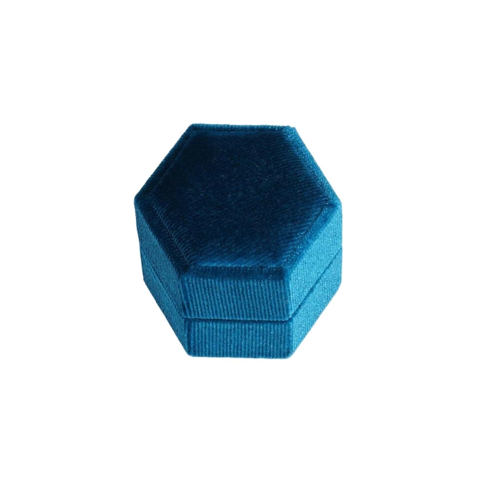 WWYYZAYC Person Ring Box For Wedding Proposal Bearer Engagement Double Slots Hexagon Holder Anniversary(Color8,Gold Text)
