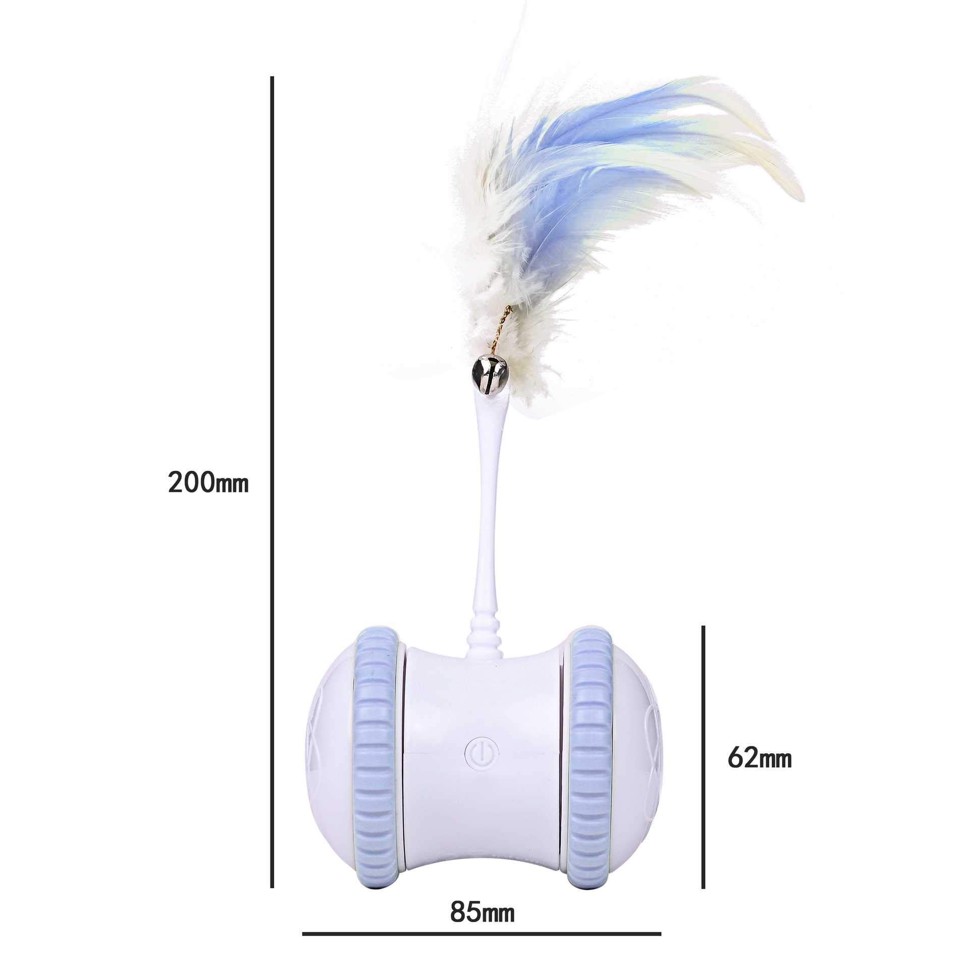 Jouets Lumineux LED à Rotation Automatique à 360 Degrés, Mouvements Automatiques Et Irréguliers pour Chatons/Chats, Chargement USB Amélioré A