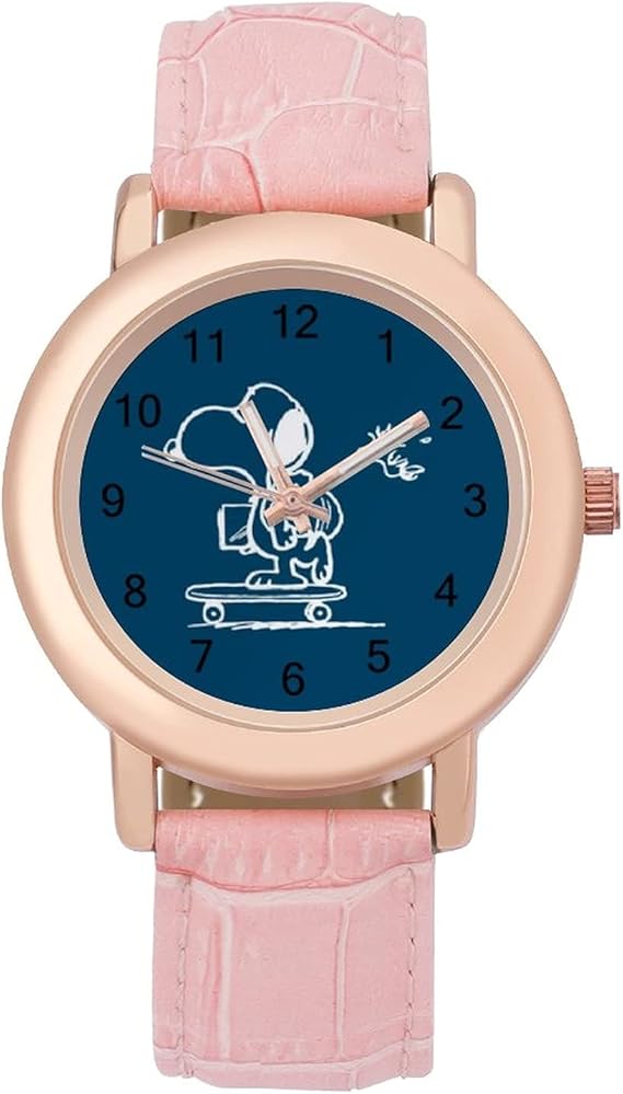 Amazon スヌーピー 腕時計 可愛い 安い 柔らかいベルト 本革 Rokoo ガールズ レディース 女子 学生 キッズ ウォッチ 誕生日 成人式 新学期 プレゼント キャラクター グッズ レディース腕時計 腕時計 通販