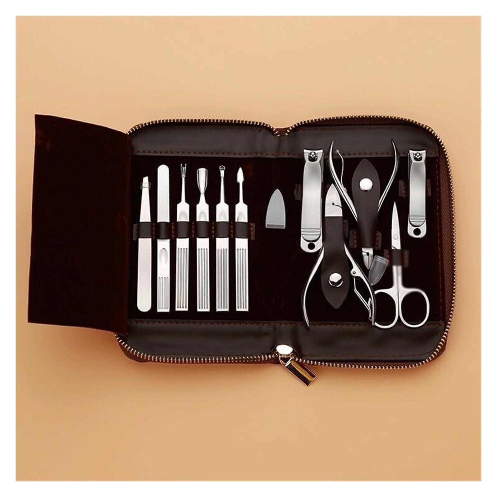 Set Manicure Professionale, Tagliaunghie in acciaio inossidabile, set di strumenti di bellezza
