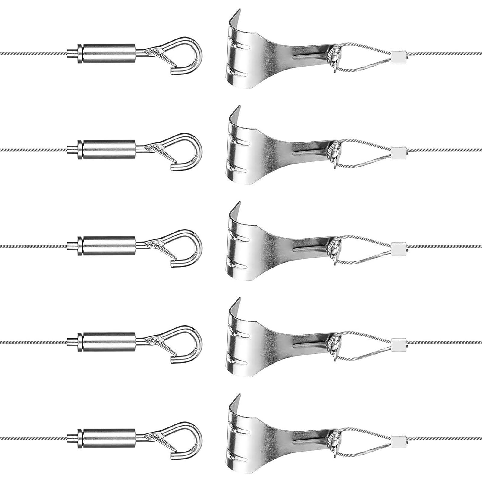 Stainless Steel Suspension Wire with Adjustable Hook for Pictures Adjustable Picture Hanging Cord