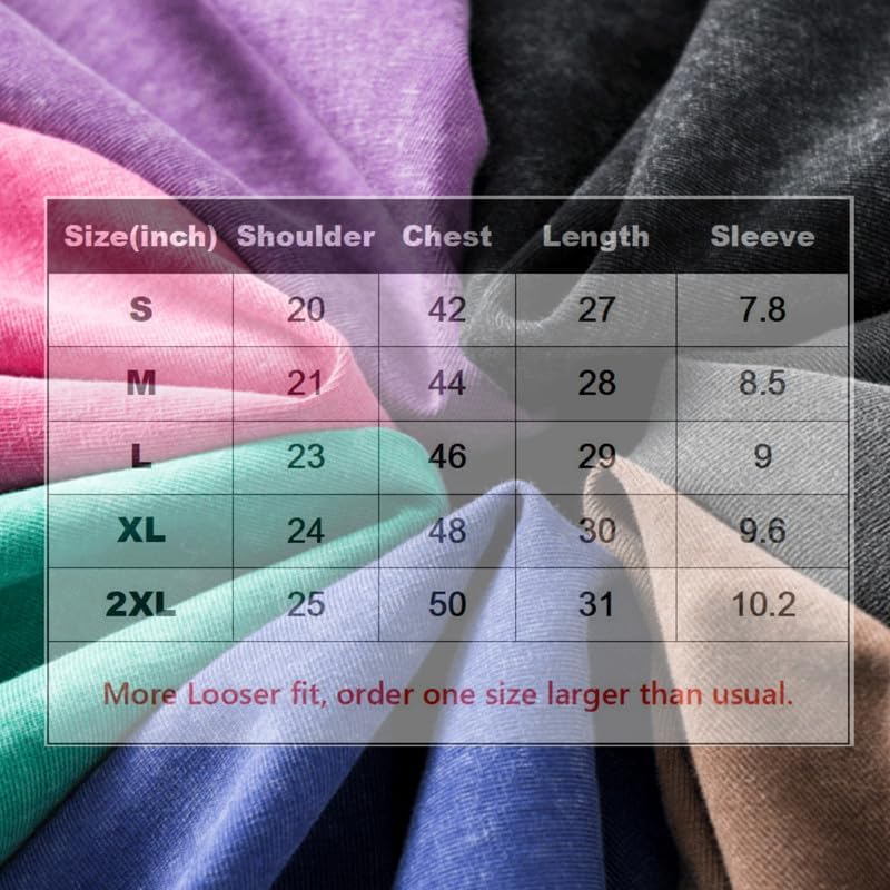 6 Pack Oversized Tshirts Short Sleeve Tees