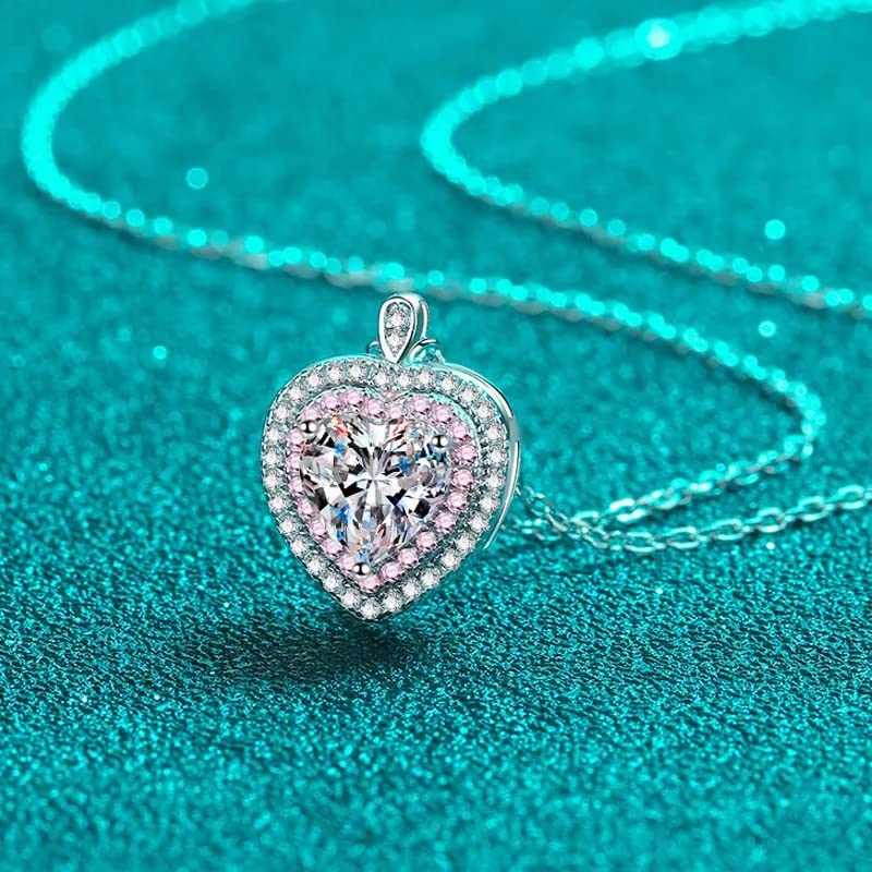 Collier moissanite idéal pour cadeau de mariage en argent