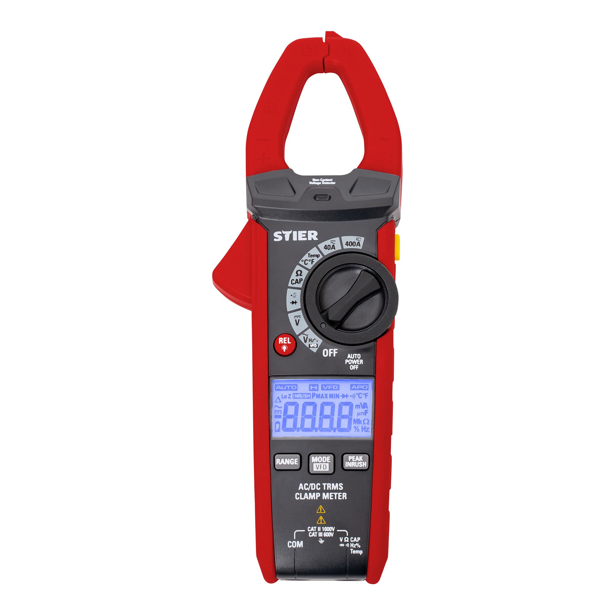 Pince ampèremétrique numérique STIER AC/DC 1 000 V 400 A 40 MΩ 100 kHz