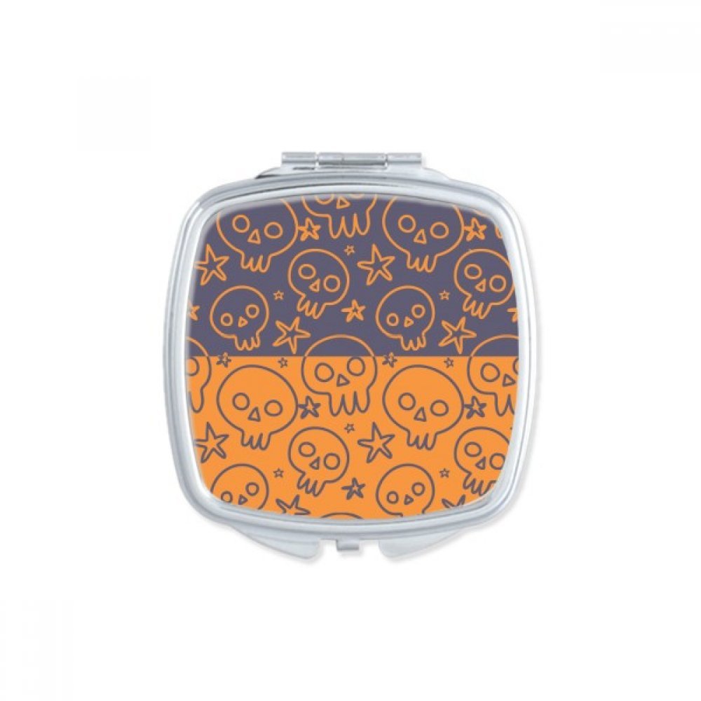 Miroir de maquillage Halloween compact pour sac à main