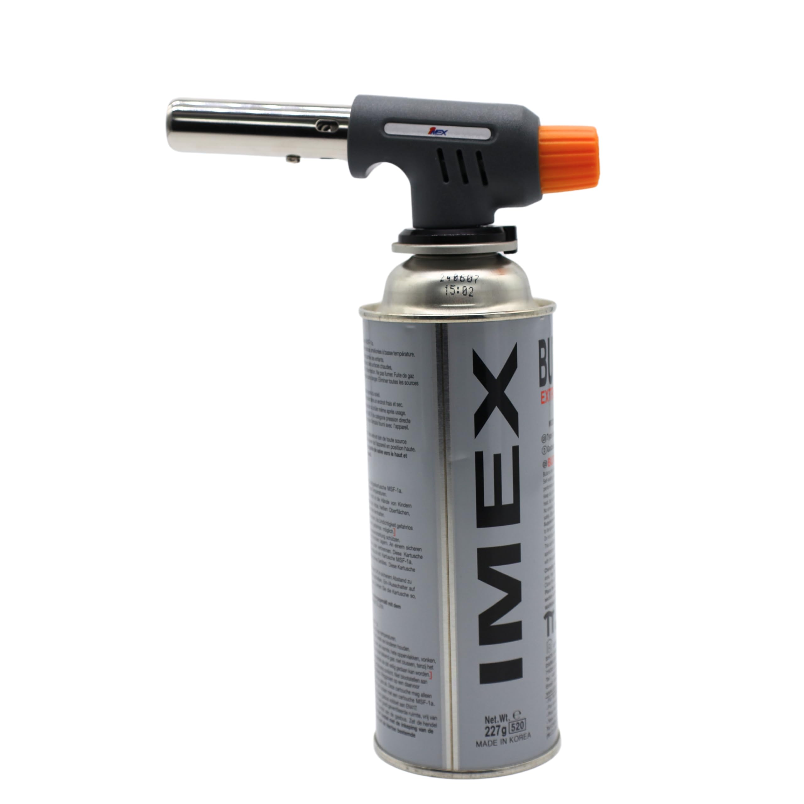 i-mex Imex Bunsen - Soplete de soldadura Piezo (juego de 4 cartuchos de gas)