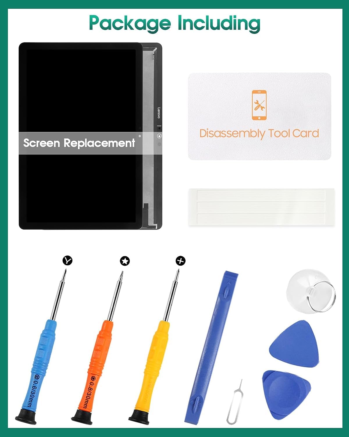 Para Lenovo Chromebook Duet pantalla LCD CTX636 reemplazo de pantalla CT-X636F pantalla táctil digitalizador Asamblea compatible con modelos CT-X636N piezas de reparación kits