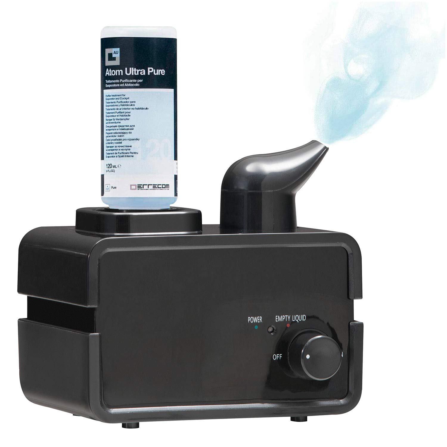 ERRECOM Atom Machine - Nebulizador ultrasónico con 4 Aplicaciones - Desinfectante registrado en Alemania (N69544) (Menta)