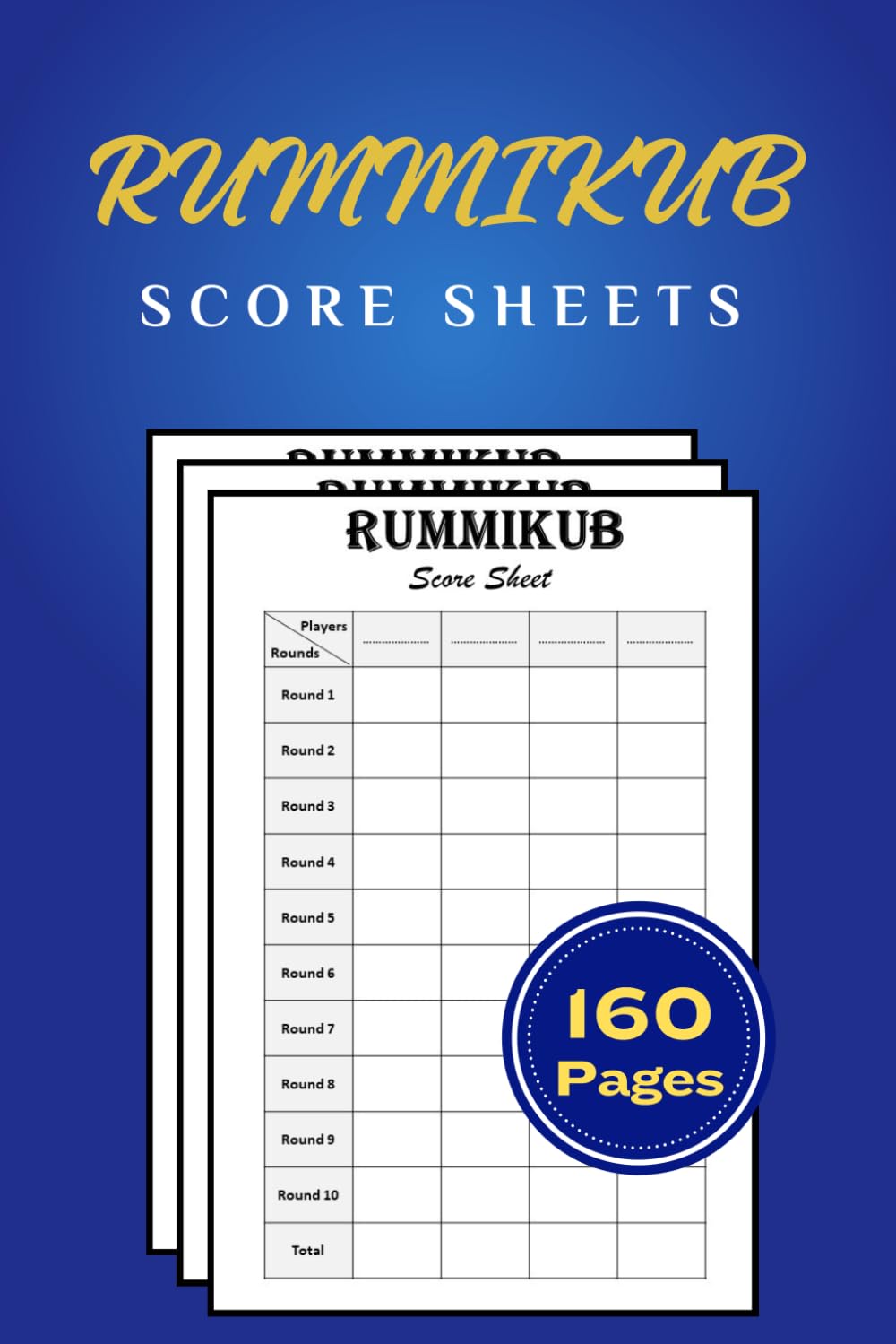 Rummikub Score Sheets 160 Score Sheets for Scorekeeping