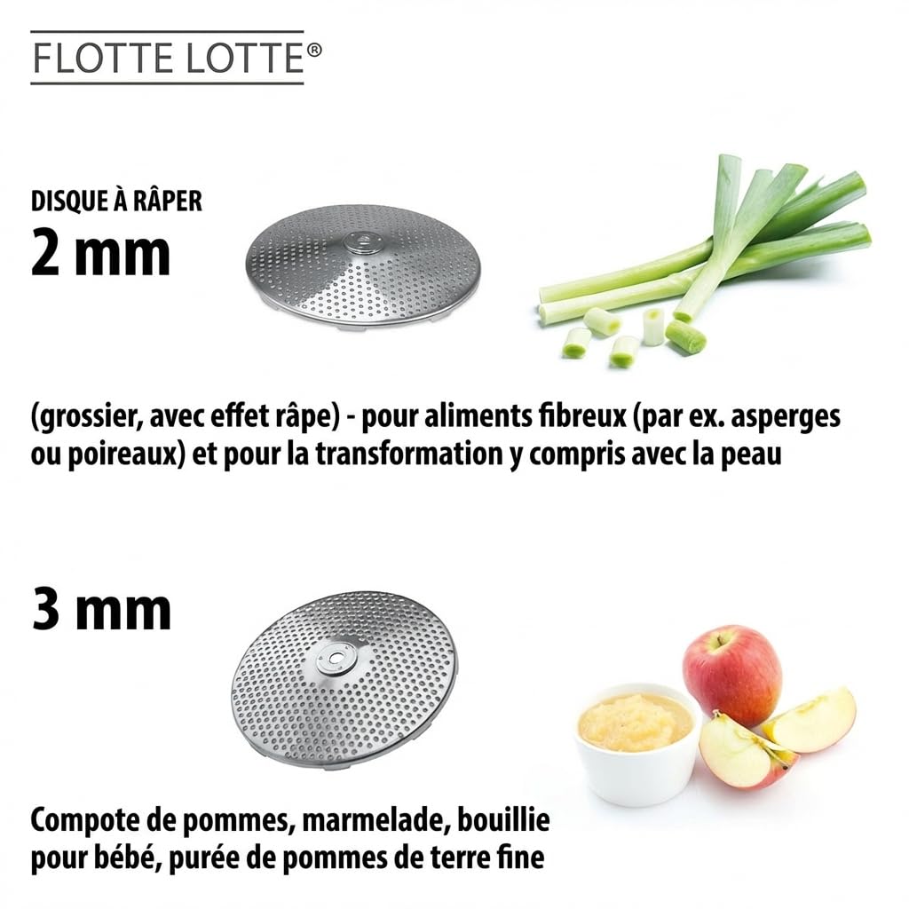 GEFU Flotte Lotte Moulin à Légumes Acier Inoxydable 40,5 x 12,2 x 22,3 cm