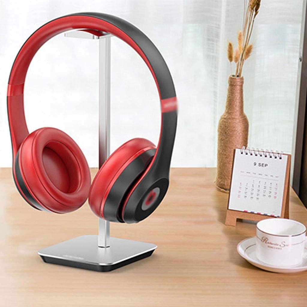 Gaming Accessori Supporto per Cuffie in Lega di Alluminio Gancio per Cuffie Creativo Supporto per Auricolari di Bell'aspetto Economico Stand Over-Ear da Gioco(Blue,Silver)