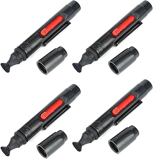 4Pcs Camera Lens Cleaning Pen, Lens Cleaner Brush for DSLR VCR DC Camera Action Camera Accessories, 3 in 1 Kit